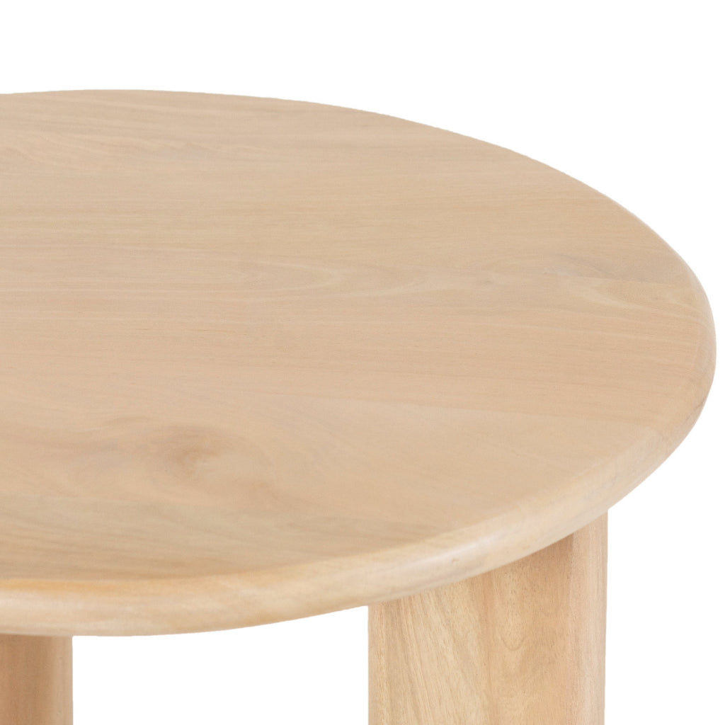 Virton Mango Wood Round Side Table