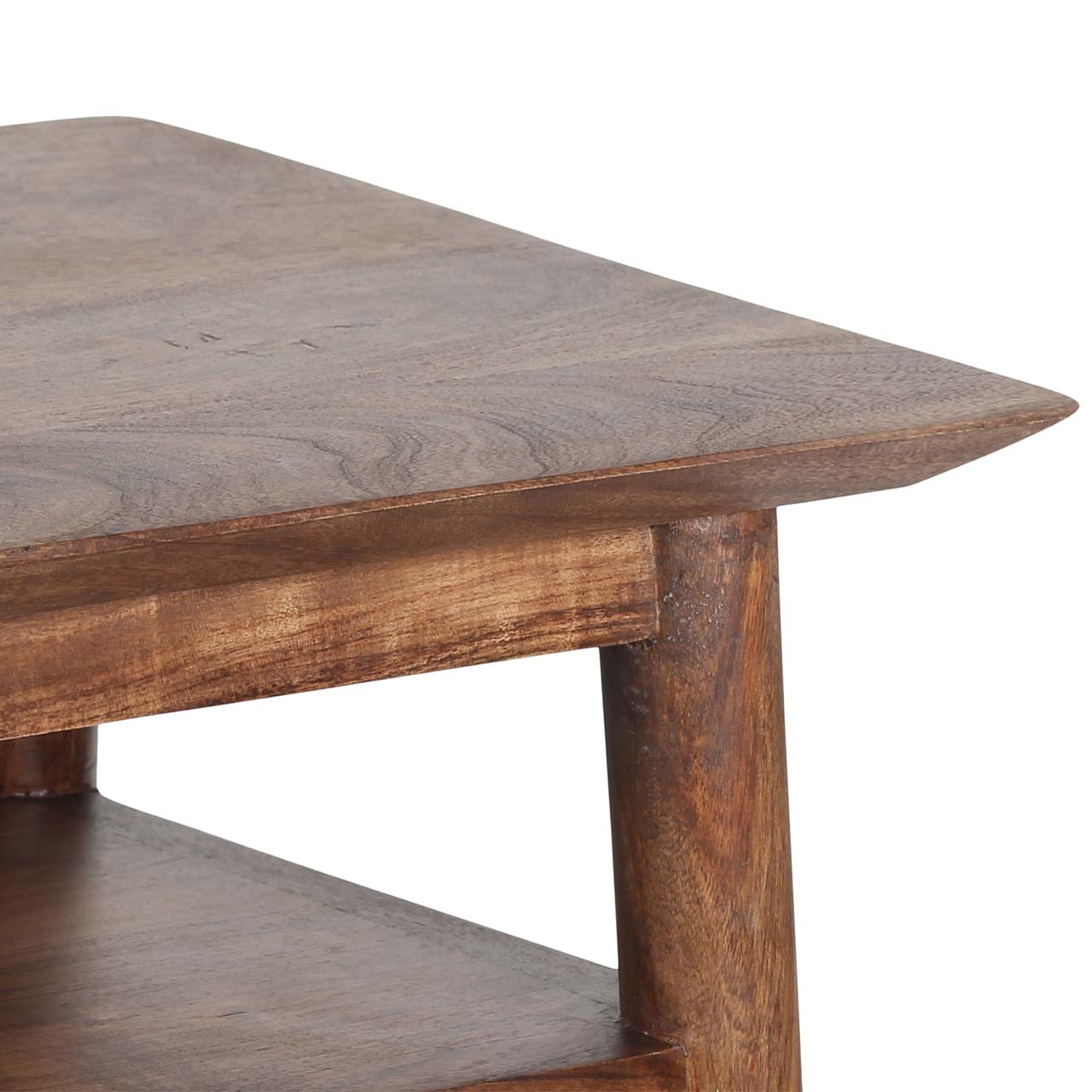 Williams Acacia Wood Console Table with Shelf