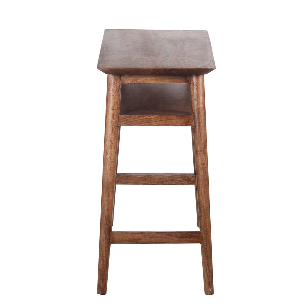 Williams Acacia Wood Console Table with Shelf
