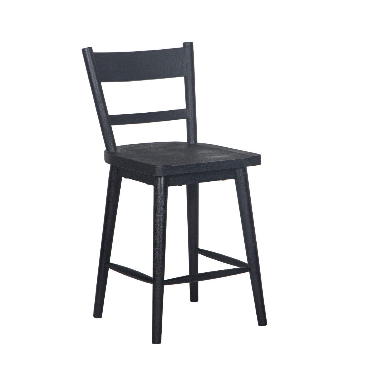 Willow Mango Wood Counter Chair - Black