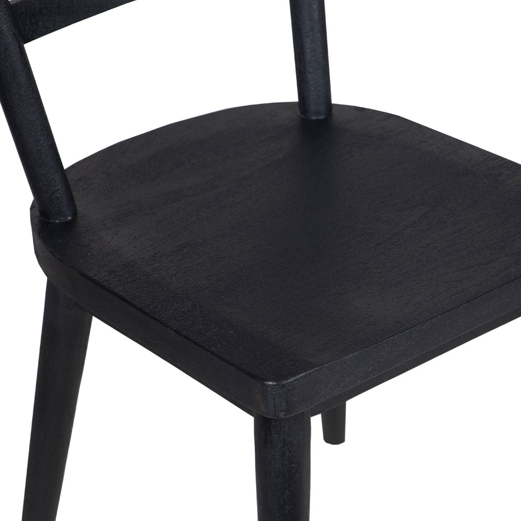 Willow Mango Wood Dining Chair - Black