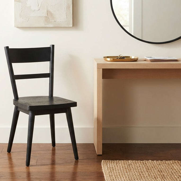 Willow Mango Wood Dining Chair - Black