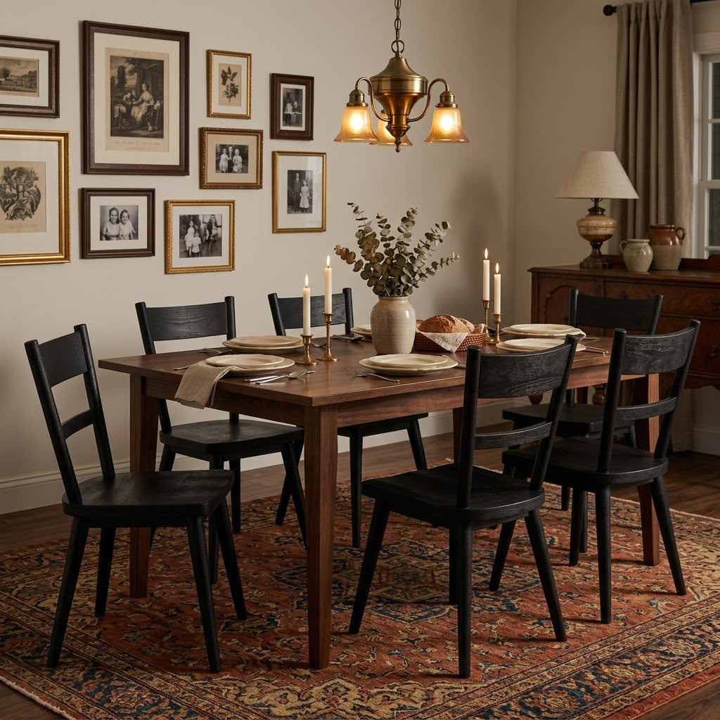 Willow Mango Wood Dining Chair - Black