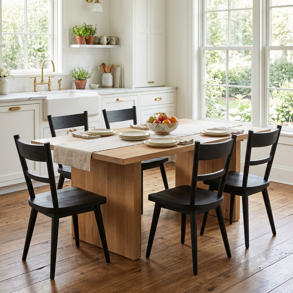 Willow Mango Wood Dining Chair - Black