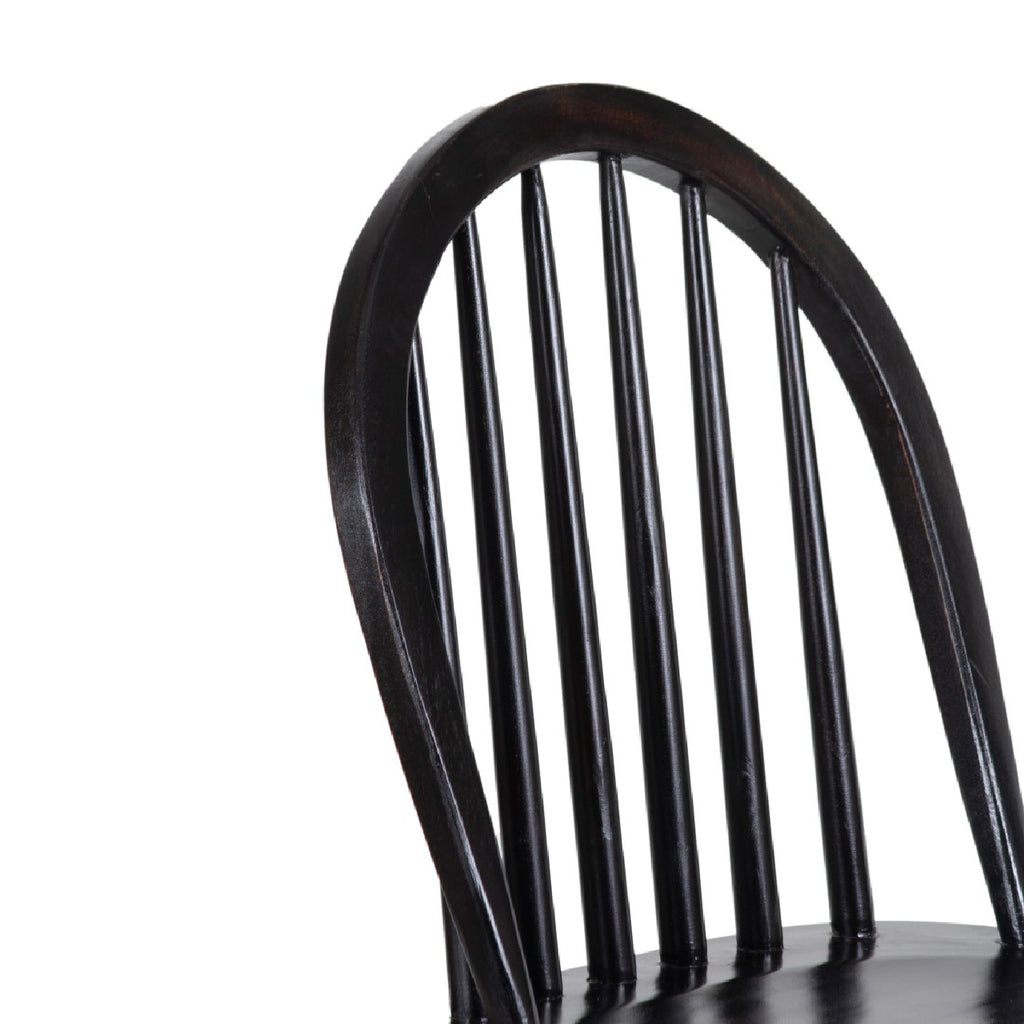 Windsor Acacia Wood Dining Chair - Black