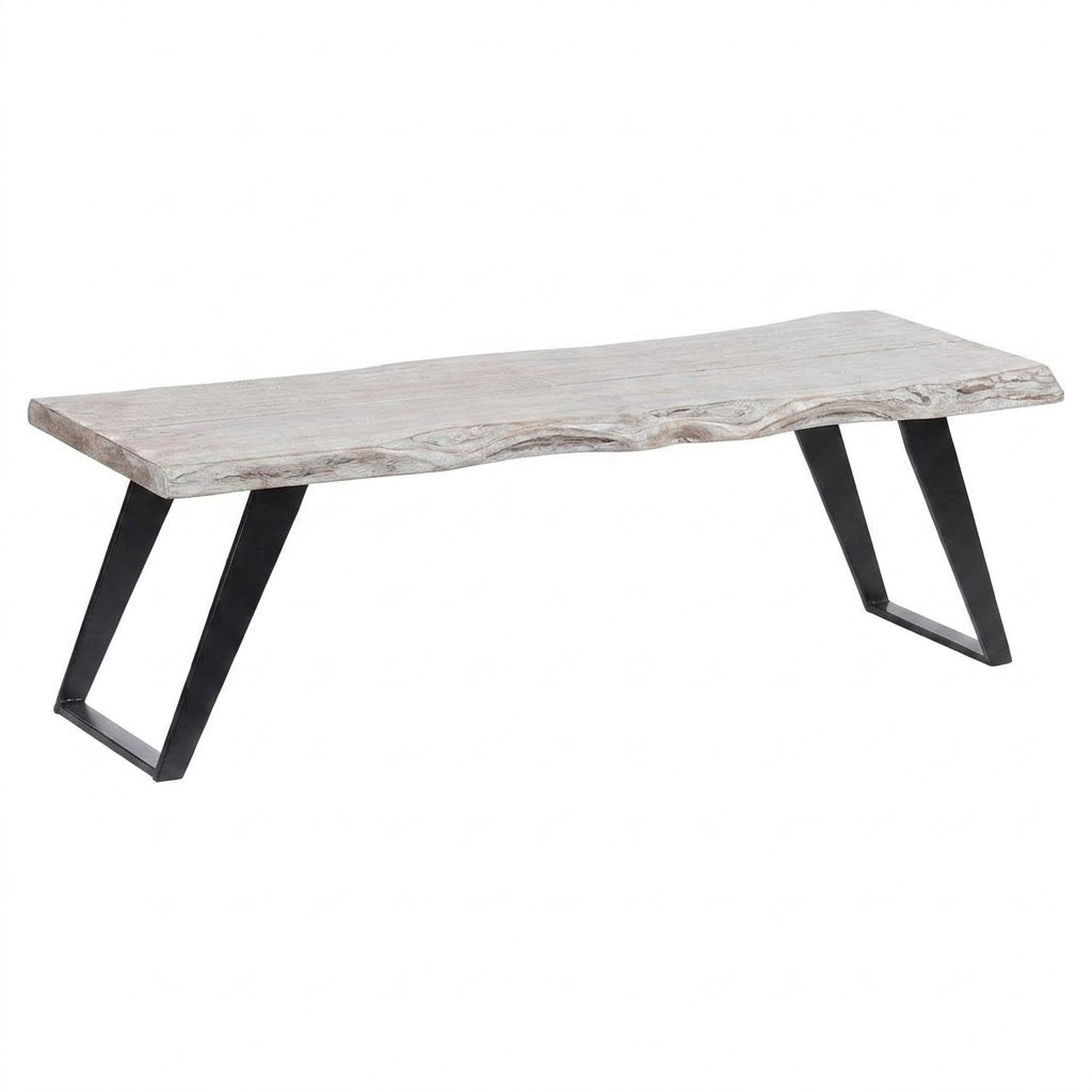 Yuki Acacia Wood Live Edge Bench