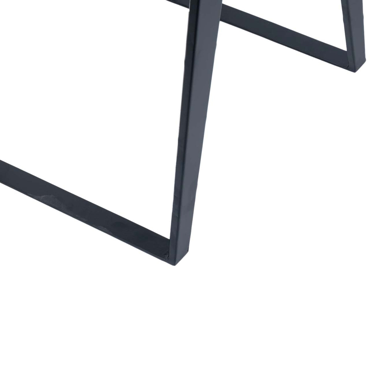 Yuki Live Edge Acacia Wood Black Iron Side Table