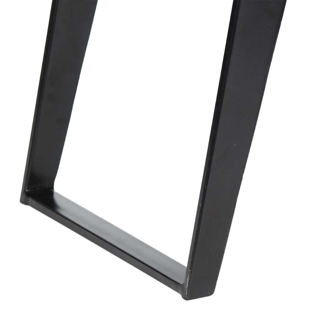 Yuki Live Edge Acacia Wood Black Iron Side Table