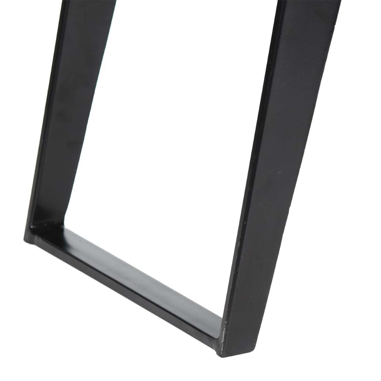Yuki Live Edge Acacia Wood Black Iron Side Table