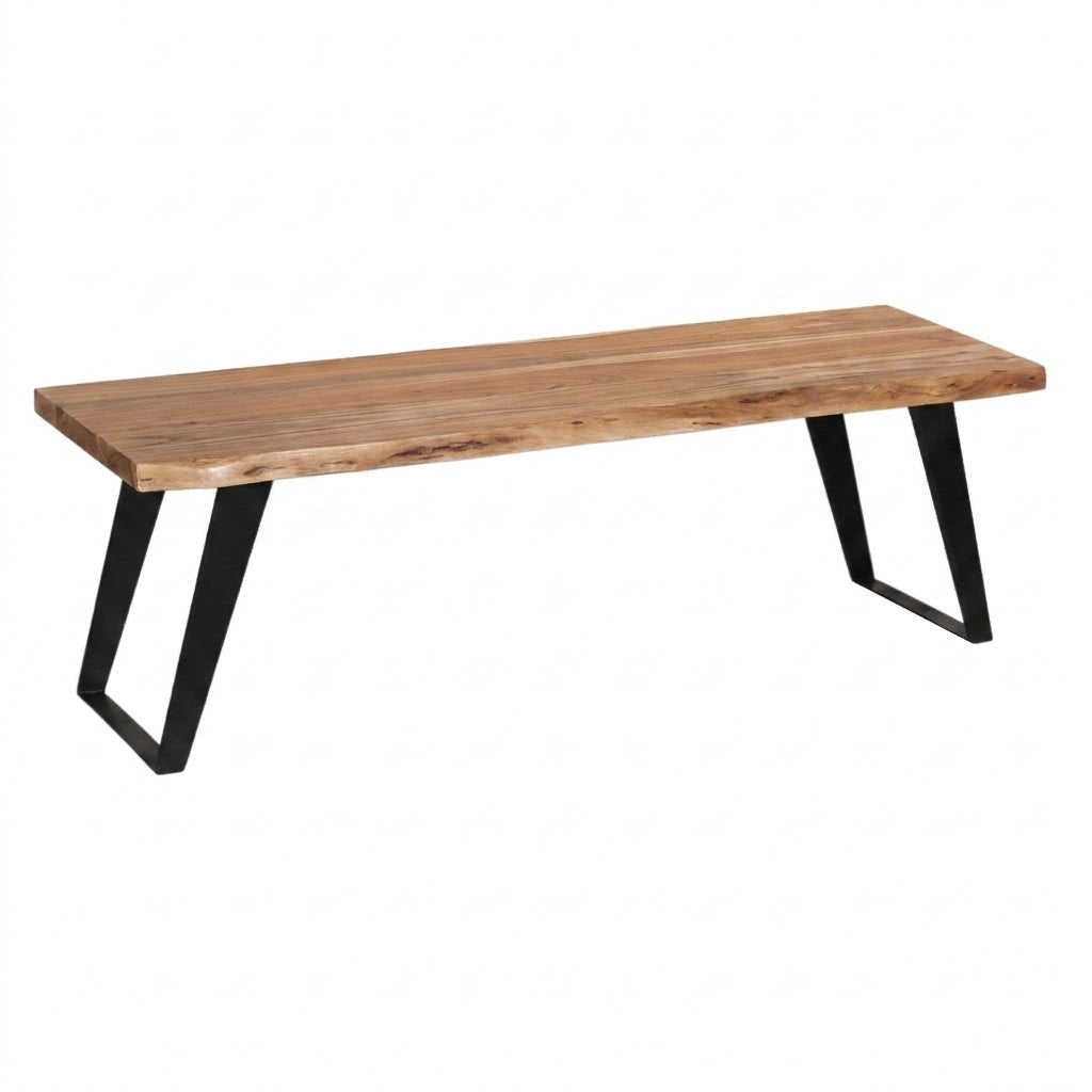 Yuki Acacia Wood Live Edge Bench
