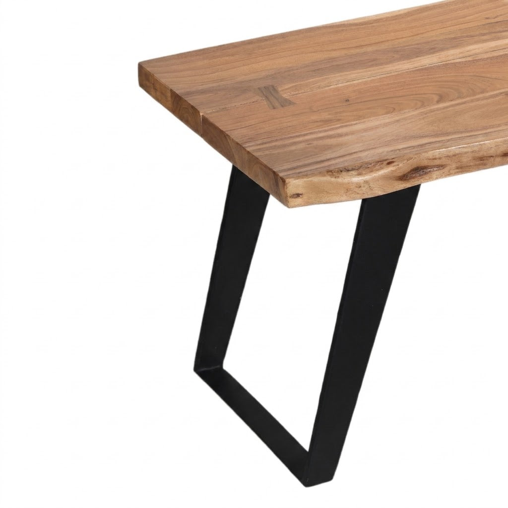 Yuki Acacia Wood Live Edge Bench