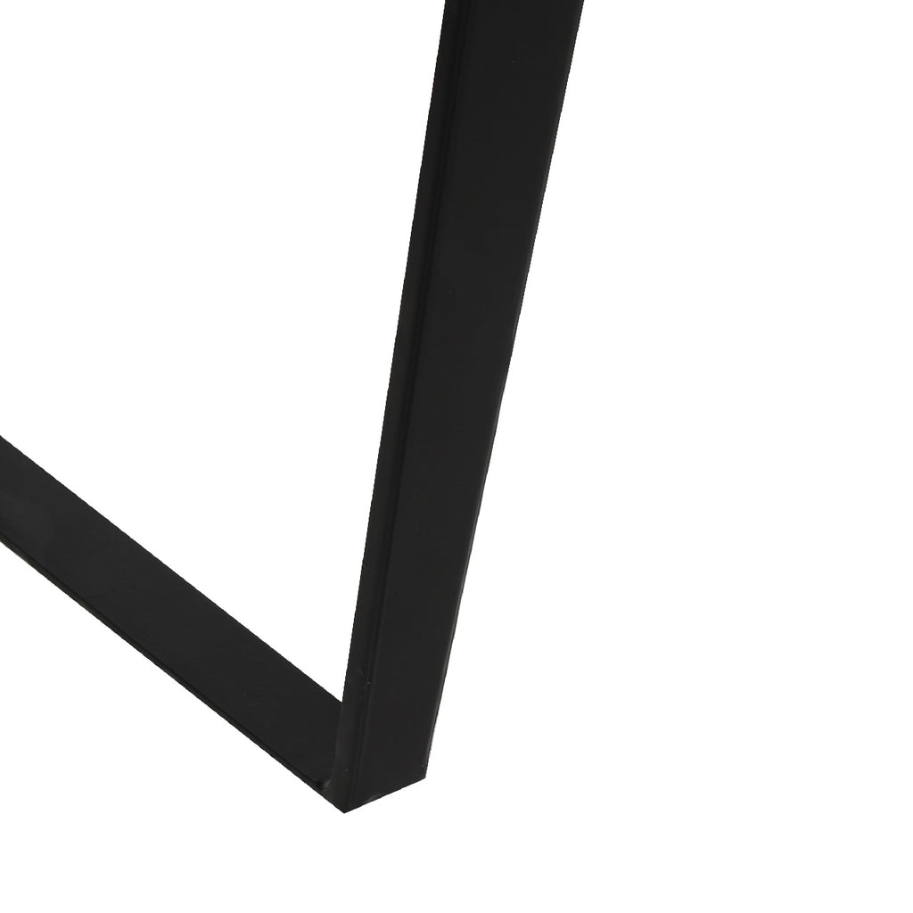 Yuki Live Edge Acacia Wood Black Iron Side Table