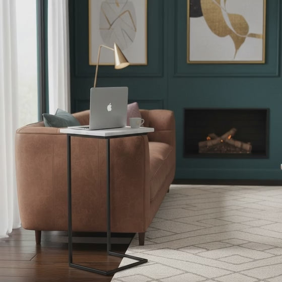 Callix Laptop Table Marble Top