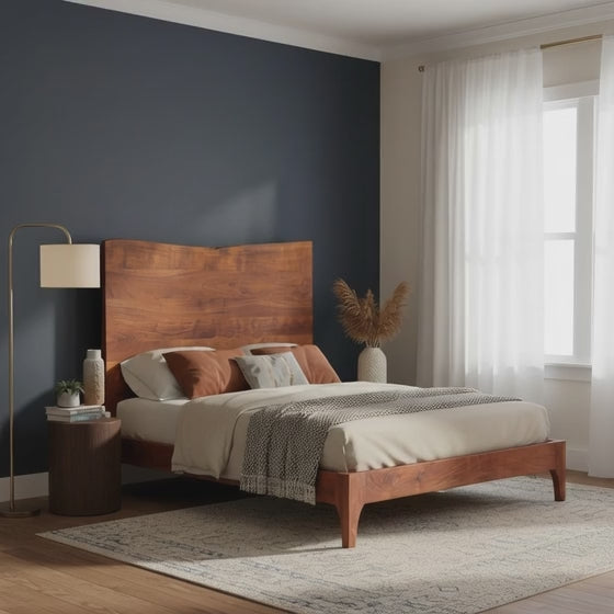 Sofia Acacia Wood Live Edge King Bed