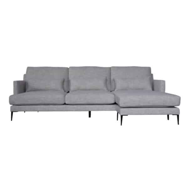 Abbott Reversible Fabric Sectional Warm Grey Marl