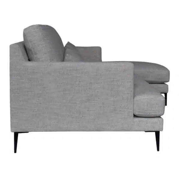 Abbott Reversible Fabric Sectional Warm Grey Marl b