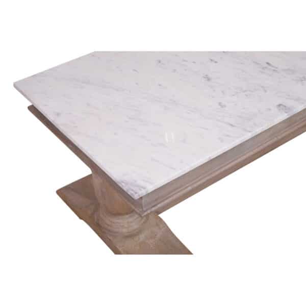 Adelaide Mango Wood Marble Top Coffee Table S b