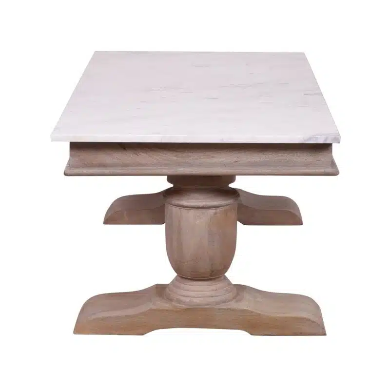 Adelaide Mango Wood Marble Top Coffee Table S d