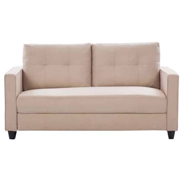 Alex Fraser Fabric Loveseat Beige