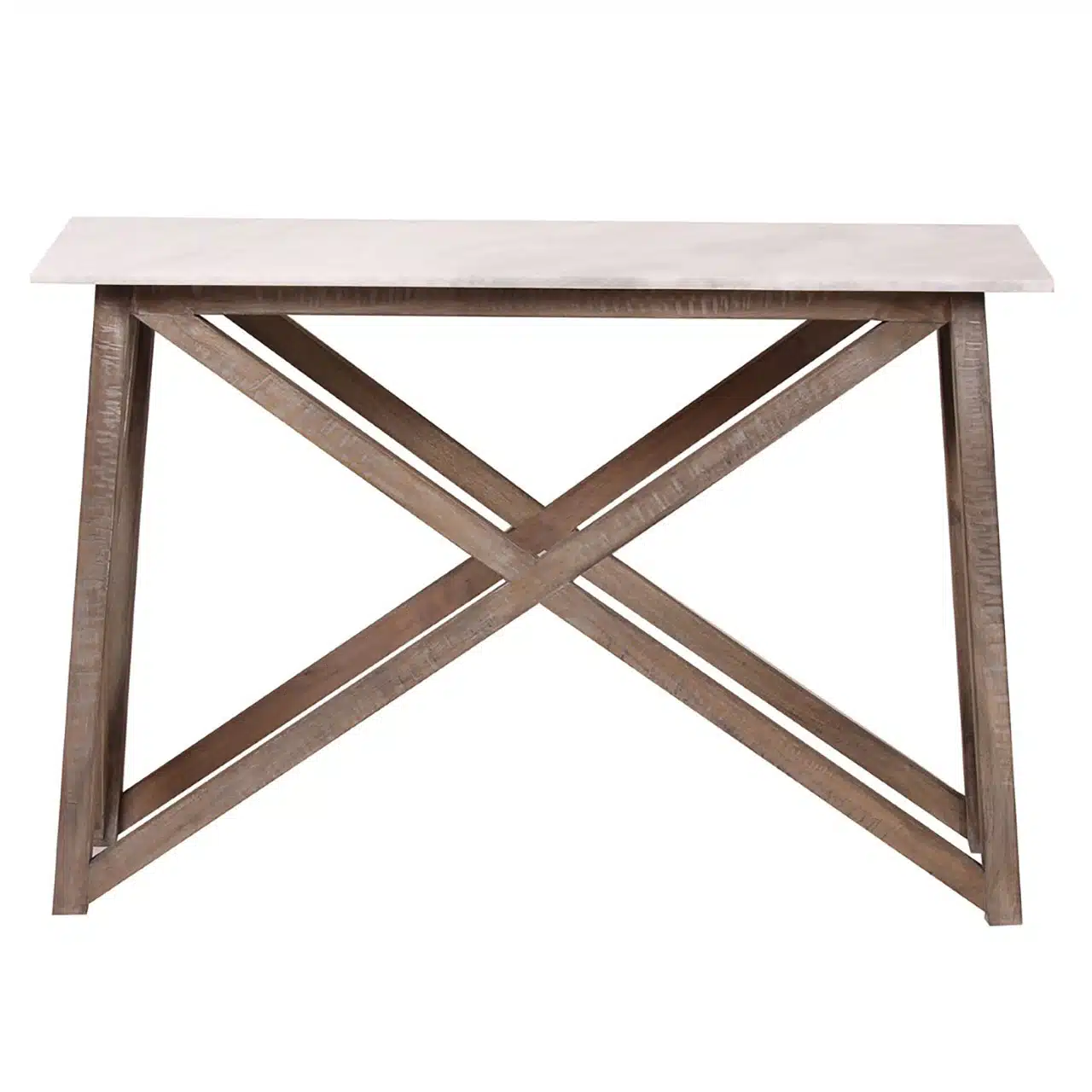 Antwerp Mango Wood Marble Top Console Table S