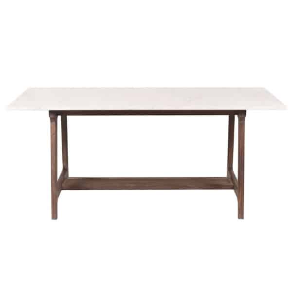 Aspen Acacia Wood Marble Top Dining Table S