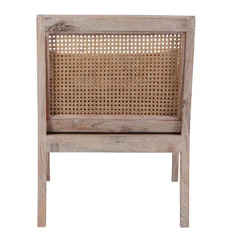 Bali Acacia Wood Rattan Arm Chair SBW f