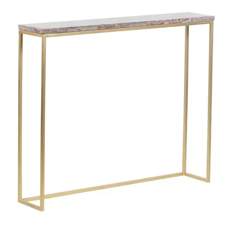 Brooklyn Iron Marble Set of  Console Table G b