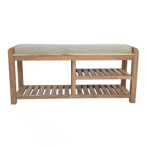 Cache Acacia Wood Narrow Shoe Bench N