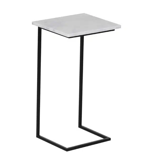 Callix Iron Marble Laptop Table Marble Top BK a