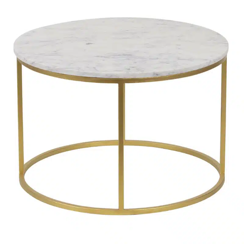 Capri Iron Marble S Coffee Table G f