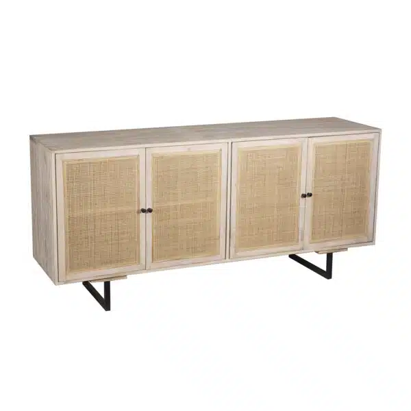 Carmel Mango Wood Iron  Door Sideboard N a