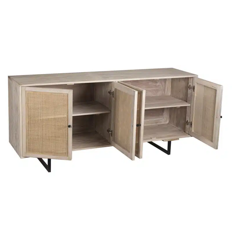 Carmel Mango Wood Iron  Door Sideboard N d