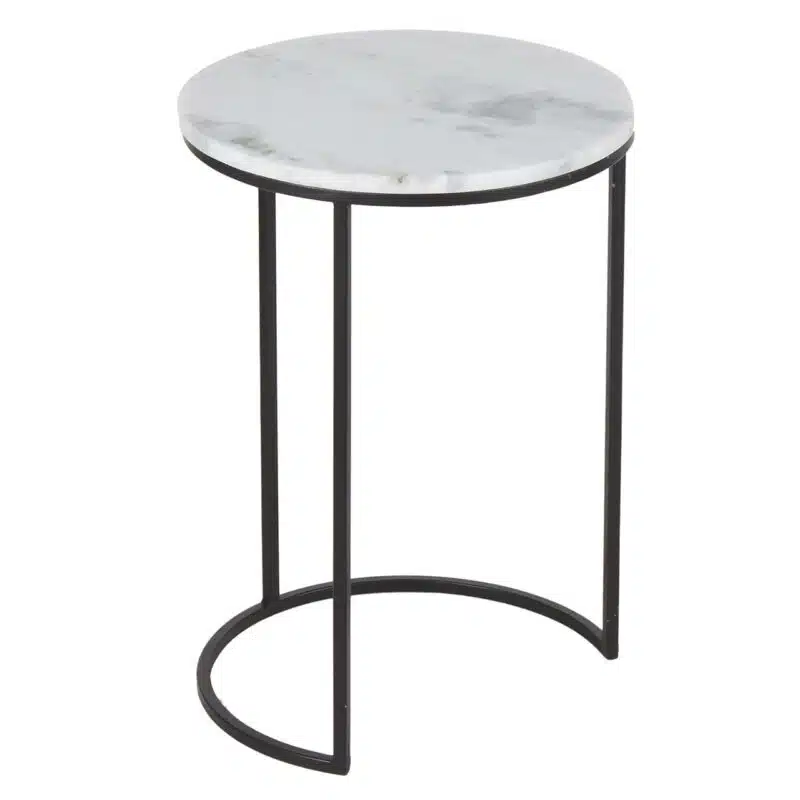 Cosmopolitan Iron Marble End Table d