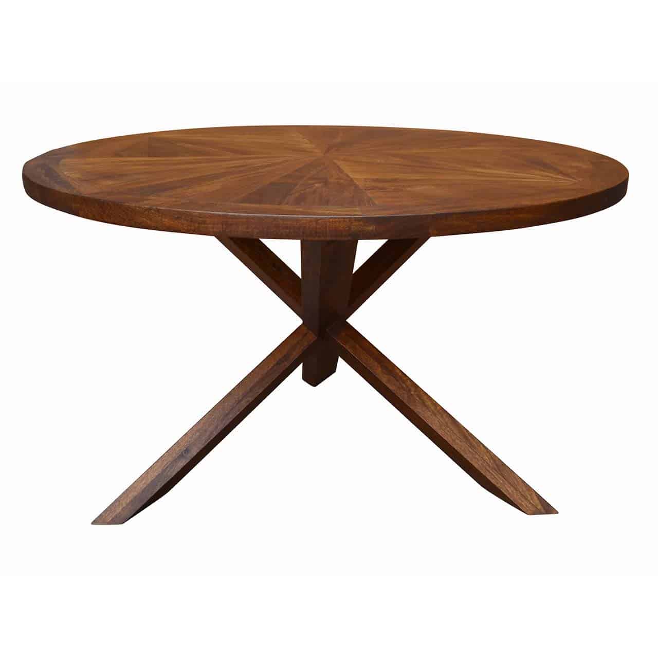 Cross Mango Wood Leg Dining Table LC