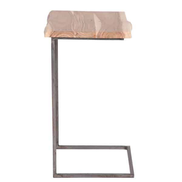 Dava Iron Live Edge Laptop Table Nat