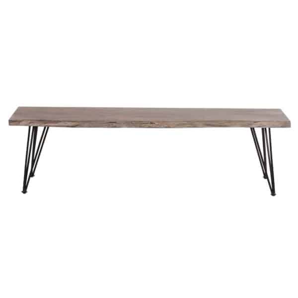 Forge Acacia Wood Iron Bench Large S