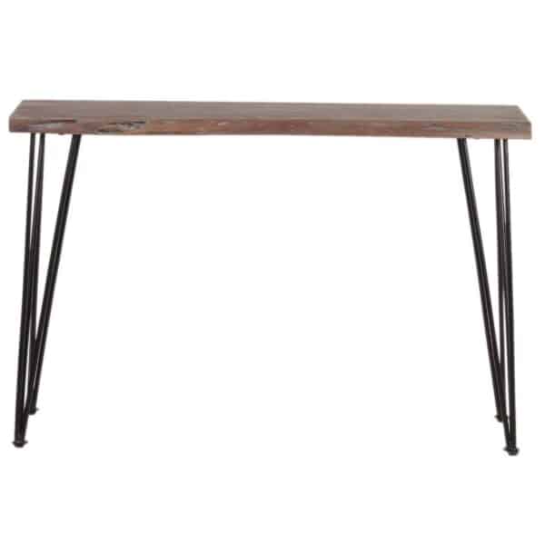 Forge Acacia Wood Iron Console Table S