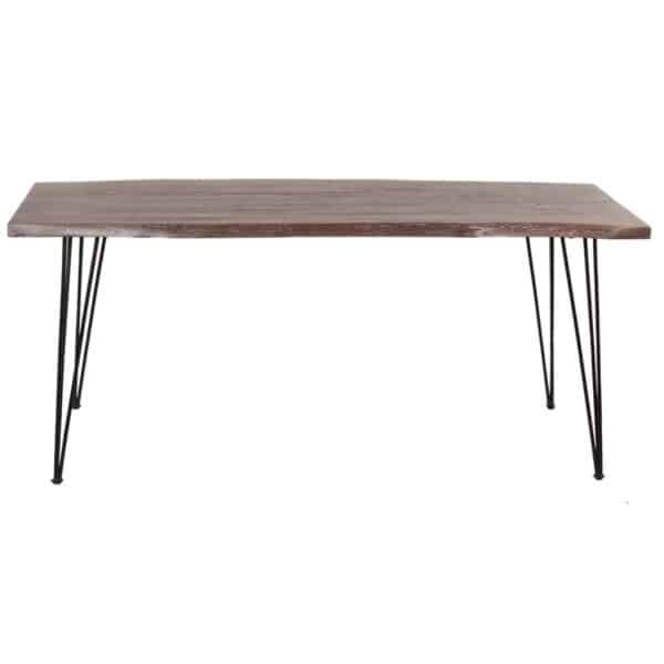 Forge Acacia Wood Iron Dining Table Large S