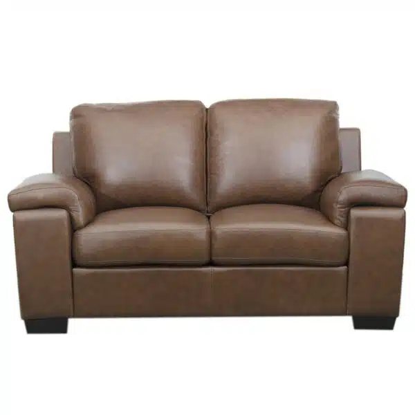 Hamburg Leather Loveseat Sofa