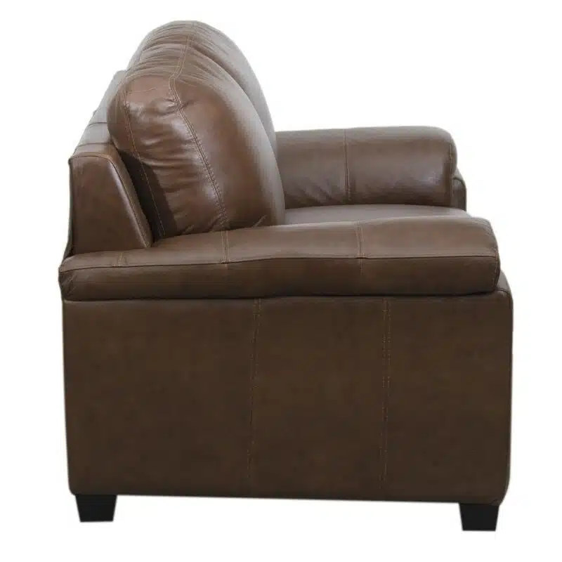 Hamburg Leather Loveseat Sofa d