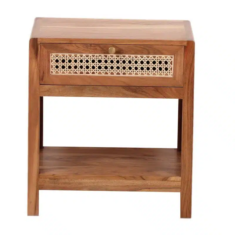 Havana Acacia Wood Cane End Table CG