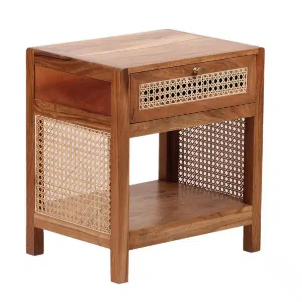 Havana Acacia Wood Cane End Table CG a