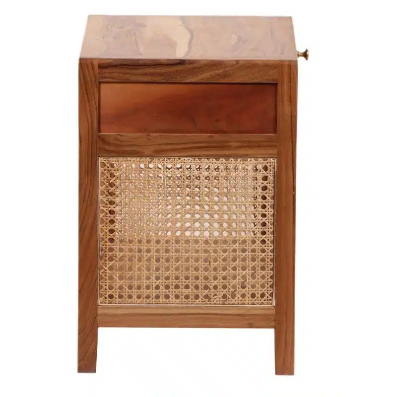 Havana Acacia Wood Cane End Table CG e