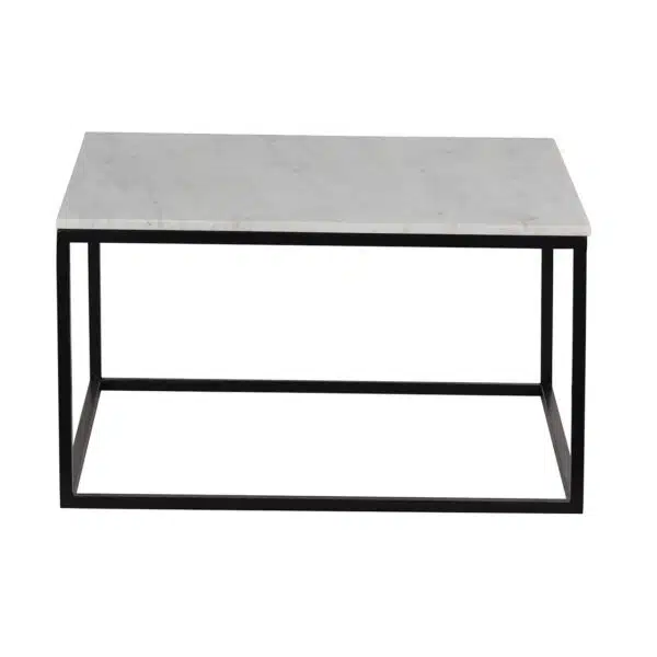 Keywest Iron Marble Top Coffee Table Bk