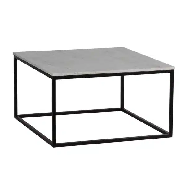 Keywest Iron Marble Top Coffee Table Bk a