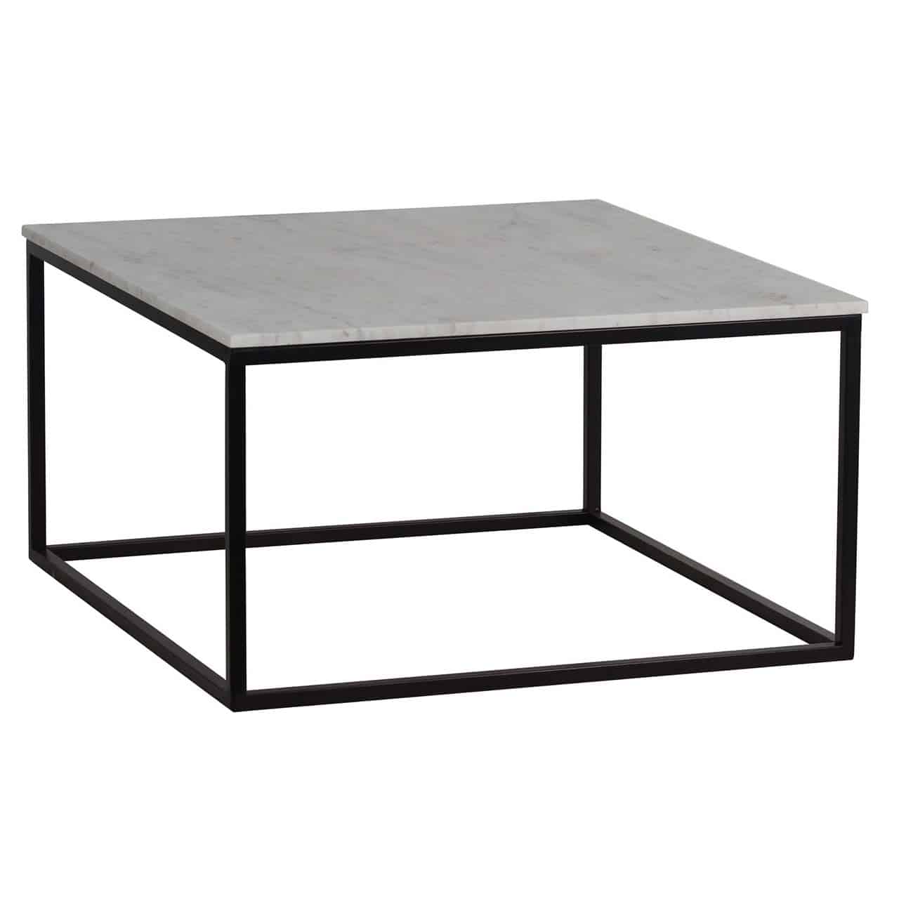 Keywest Iron Marble Top Side Table Bk a