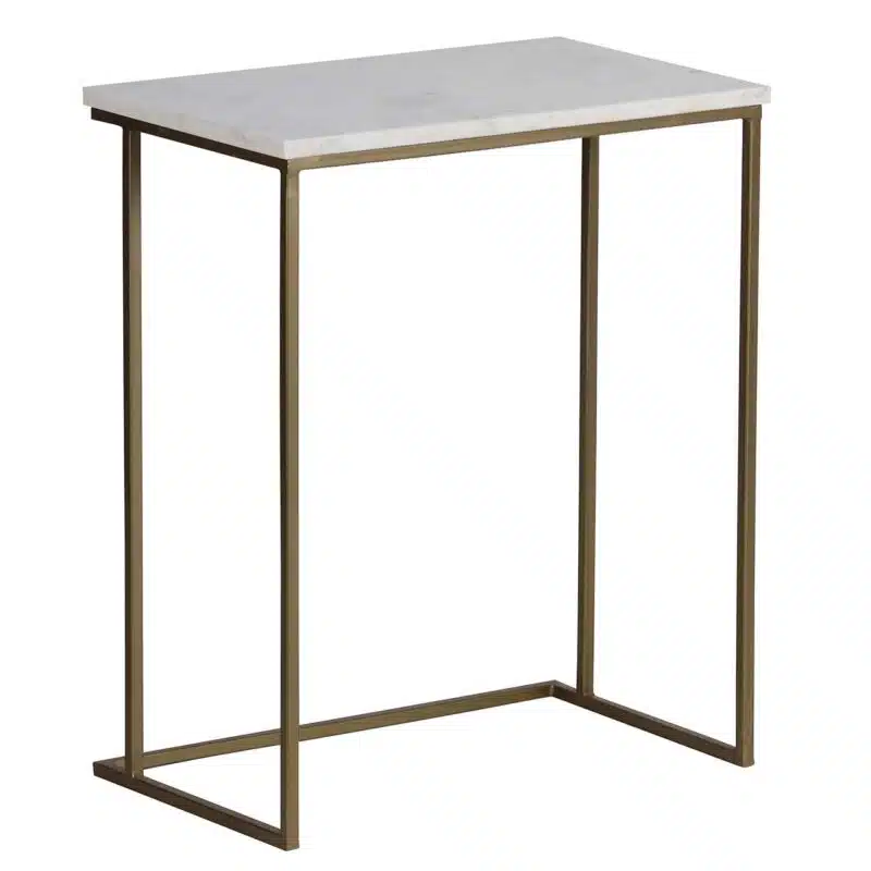 Keywest Iron Marble Top Side Tables G b