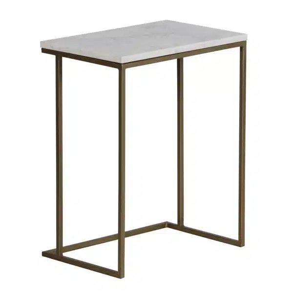 Keywest Iron Marble Top Side Tables G c