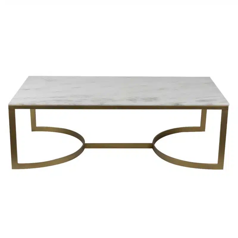 Luna Iron Marble Coffee Table