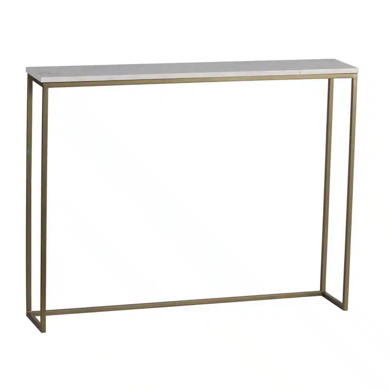 Manhattan Iron Marble Set Of Console Table